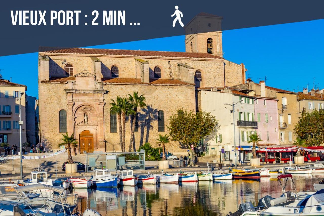 Sunny Duplex 4Pers 50M2 A 2Mn A Pieds Du Vieux Port Apartment La Ciotat Luaran gambar